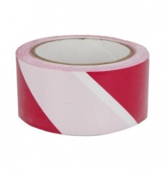AMIG 23924  
 Cinta balizaje adhesiva 523  
 50 mm x 30 m  
 PVC  
 Rojo-blanco