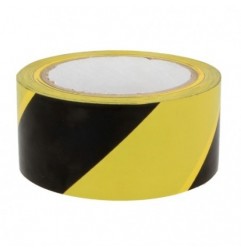 AMIG 23925  
 Cinta balizaje adhesiva 523  
 50 mm x 30 m  
 PVC  
 Amarillo/Negro