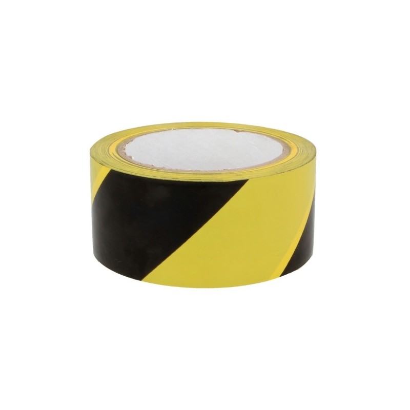 AMIG 23925  
 Cinta balizaje adhesiva 523  
 50 mm x 30 m  
 PVC  
 Amarillo/Negro