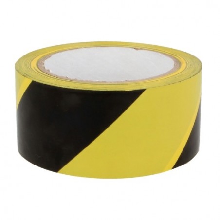AMIG 23925  
 Cinta balizaje adhesiva 523  
 50 mm x 30 m  
 PVC  
 Amarillo/Negro