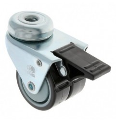 AMIG 23929  
 Rueda doble con agujero y freno 2515  
 Ø50 mm  
 Goma-poliamida  
 Gris