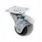 AMIG 23930  
 Rueda bola con pletina 2517  
 Ø40 mm  
 Goma  
 Gris-negro