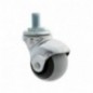 AMIG 23931  
 Rueda bola con eje roscado 2518  
 Ø40 mm  
 Goma  
 Gris-negro