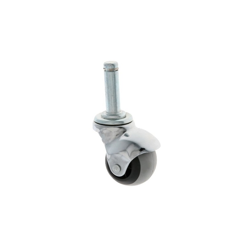 AMIG 23932  
 Rueda bola con espiga y anillo 2519  
 Ø40 mm  
 Goma  
 Gris-negro