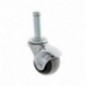 AMIG 23932  
 Rueda bola con espiga y anillo 2519  
 Ø40 mm  
 Goma  
 Gris-negro