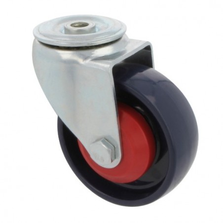 AMIG 23936  
 Rueda con agujero 2554  
 Ø100 mm  
 Nylon  
 Azul
