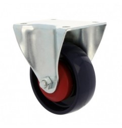 AMIG 23938  
 Rueda con pletina fija 2555  
 Ø100 mm  
 Nylon  
 Azul