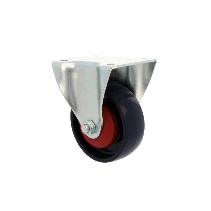 AMIG 23938  
 Rueda con pletina fija 2555  
 Ø100 mm  
 Nylon  
 Azul