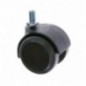 AMIG 23948  
 Rueda con espiga roscada 1507  
 Ø50 mm  
 Nylon  
 Gris-negro