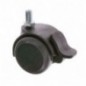 AMIG 23950  
 Rueda con espiga roscada y freno 1507  
 Ø50 mm  
 Nylon  
 Gris-negro