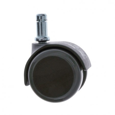 AMIG 23951  
 Rueda con espiga lisa 1508  
 Ø50 mm  
 Nylon  
 Gris-negro