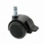 AMIG 23952  
 Rueda con espiga y freno 1508  
 Ø50 mm  
 Nylon  
 Gris-negro