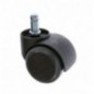 AMIG 23953  
 Rueda con espiga y anilla 1509  
 Ø50 mm  
 Nylon  
 Gris-negro