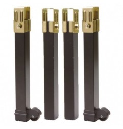 AMIG 23955  
 Pack patas somier 14-15  
 270 x 30 x 30 mm  
 Acero  
 Negro