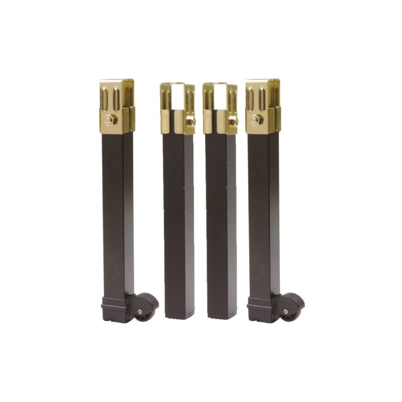 AMIG 23955  
 Pack patas somier 14-15  
 270 x 30 x 30 mm  
 Acero  
 Negro