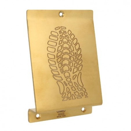 AMIG 23956  
 Pedal puerta 1  
 147 x 98 x 3 mm  
 Acero inoxidable 18/8  
 Latonado PVD