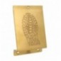 AMIG 23956  
 Pedal puerta 1  
 147 x 98 x 3 mm  
 Acero inoxidable 18/8  
 Latonado PVD