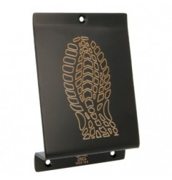AMIG 23957  
 Pedal puerta 1  
 147 x 98 x 3 mm  
 Acero inoxidable 18/8  
 Negro