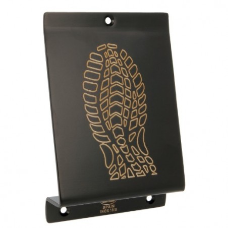 AMIG 23957  
 Pedal puerta 1  
 147 x 98 x 3 mm  
 Acero inoxidable 18/8  
 Negro