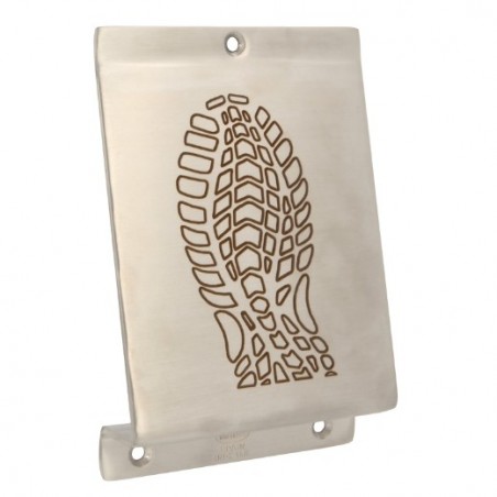 AMIG 23958  
 Pedal puerta 1  
 147 x 98 x 3 mm  
 Acero inoxidable 18/8  
 Mate