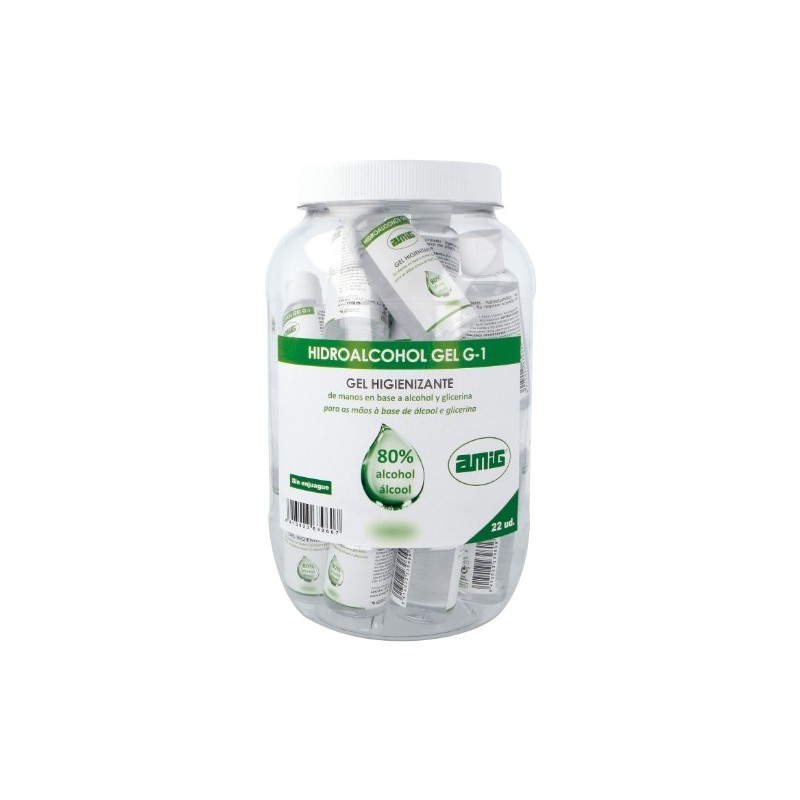 AMIG 23961  
 Gel hidroalcohólico GEL-1  
 500 ml  
 Alcohol (80%) - Glicerina  
 Incoloro