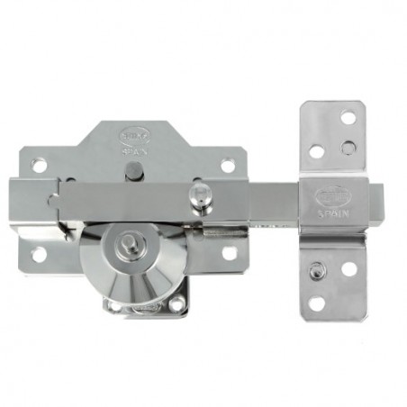AMIG 23964  
 Cerrojo alta seguridad 8 PLUS  
 90 x 154 mm  
 Acero  
 Cromado brillo