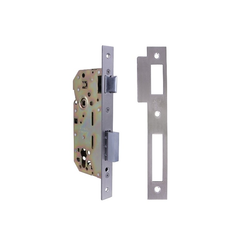 AMIG 23976  
 Cerradura 340 BASE  
 50/85  
 Acero  
 Cromado mate