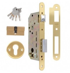 AMIG 23981  
 Cerradura 341 BASE  
 50/85  
 Acero inoxidable  
 Mate