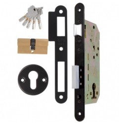 AMIG 23983  
 Cerradura 341 BASE  
 50/85  
 Acero  
 Negro