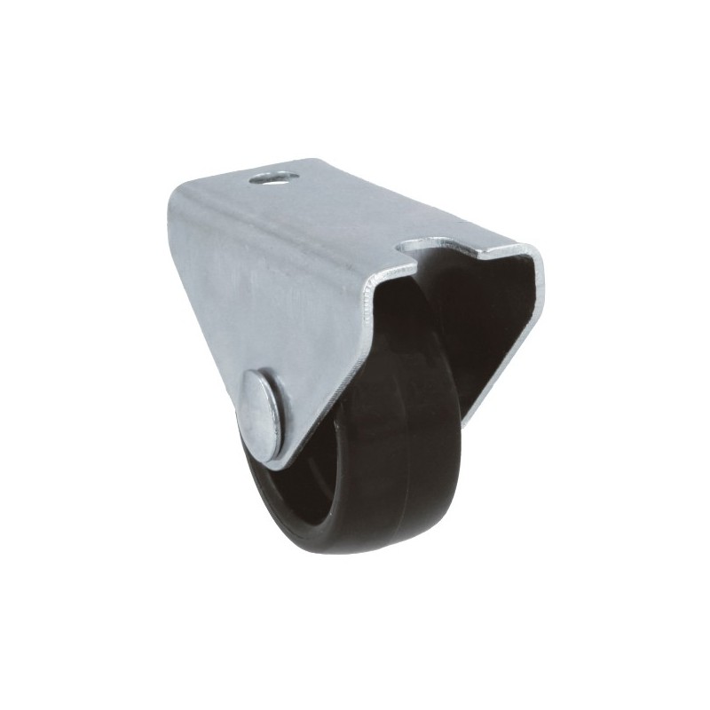AMIG 23988  
 Rueda fija mueble 1300  
 Ø15 mm  
 Nylon  
 Negro