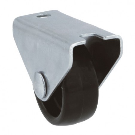 AMIG 23988  
 Rueda fija mueble 1300  
 Ø15 mm  
 Nylon  
 Negro