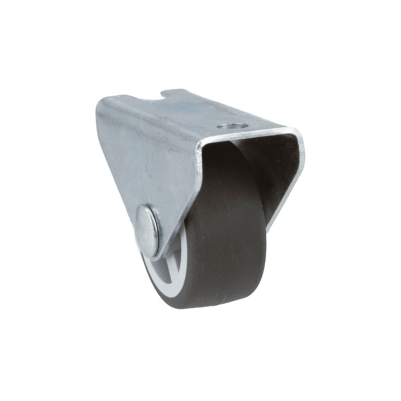 AMIG 23989  
 Rueda fija mueble 1301  
 Ø15 mm  
 Goma  
 Gris