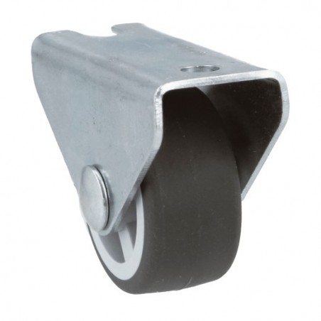 AMIG 23989  
 Rueda fija mueble 1301  
 Ø15 mm  
 Goma  
 Gris