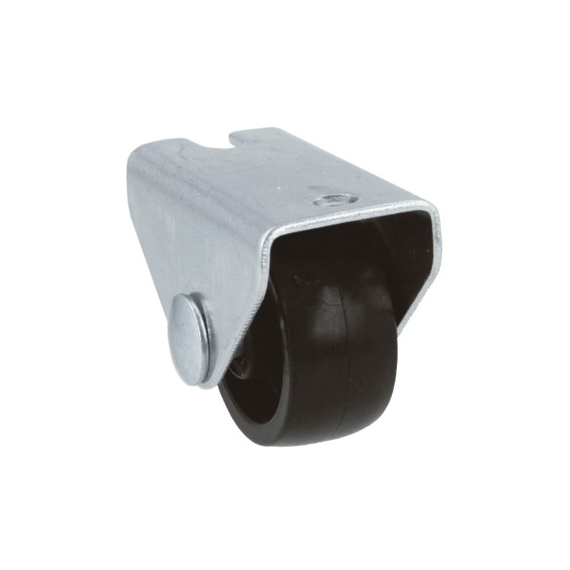 AMIG 23990  
 Rueda fija mueble 1300  
 Ø25 mm  
 Nylon  
 Negro