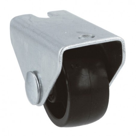 AMIG 23990  
 Rueda fija mueble 1300  
 Ø25 mm  
 Nylon  
 Negro
