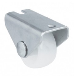 AMIG 23992  
 Rueda fija mueble 1302  
 Ø25 mm  
 Nylon  
 Blanco