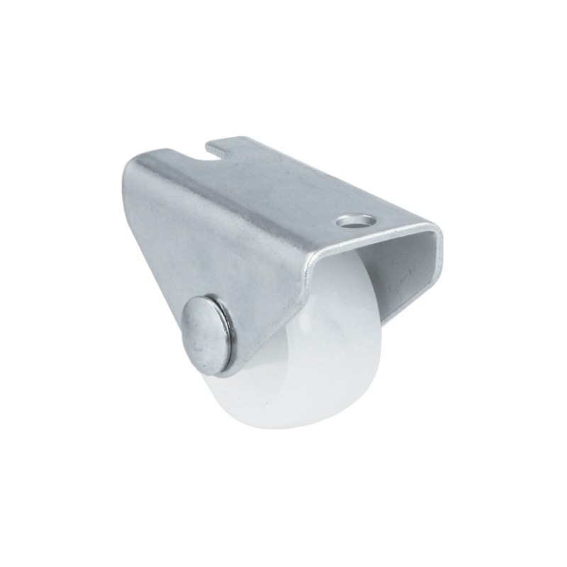 AMIG 23992  
 Rueda fija mueble 1302  
 Ø25 mm  
 Nylon  
 Blanco