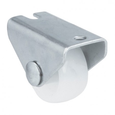 AMIG 23992  
 Rueda fija mueble 1302  
 Ø25 mm  
 Nylon  
 Blanco