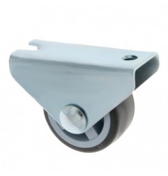 AMIG 23994  
 Rueda fija mueble 1301  
 Ø30 mm  
 Goma  
 Gris