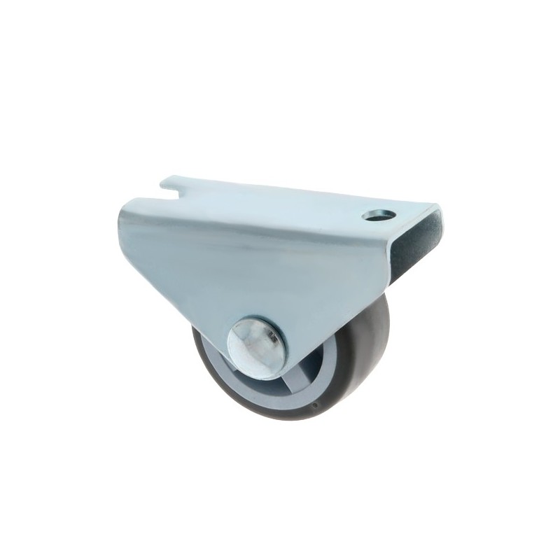 AMIG 23994  
 Rueda fija mueble 1301  
 Ø30 mm  
 Goma  
 Gris