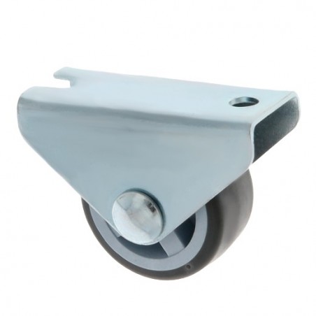 AMIG 23994  
 Rueda fija mueble 1301  
 Ø30 mm  
 Goma  
 Gris