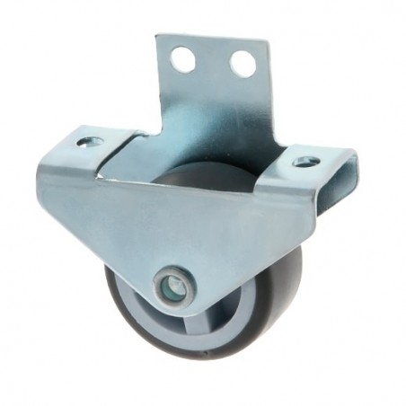 AMIG 23997  
 Rueda fija lateral 1306  
 Ø30 mm  
 Goma  
 Gris