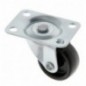 AMIG 23999  
 Rueda con pletina 1308  
 Ø30 mm  
 Nylon  
 Negro