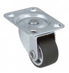 AMIG 24000  
 Rueda con pletina 1309  
 Ø25 mm  
 Goma  
 Gris