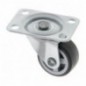 AMIG 24001  
 Rueda con pletina 1309  
 Ø30 mm  
 Goma  
 Gris