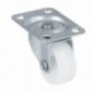 AMIG 24002  
 Rueda con pletina 1310  
 Ø25 mm  
 Nylon  
 Blanco