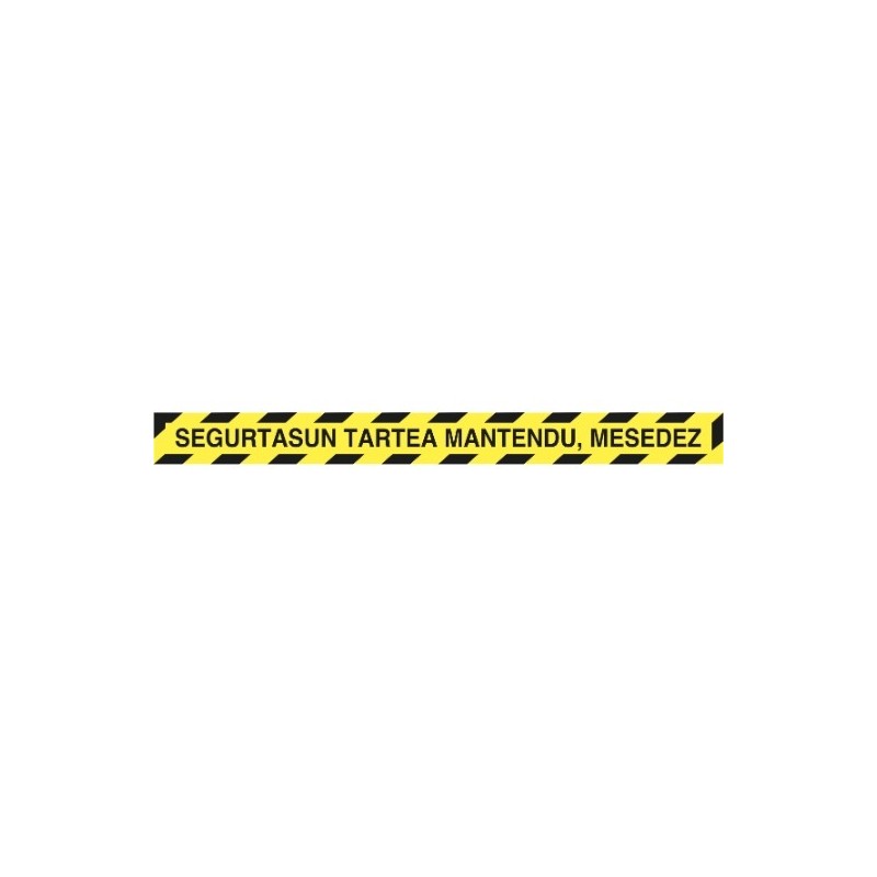 AMIG 24008  
 Señal informativa adhesiva 10080  
 1000 x 90 mm  
 PVC  
 Amarillo/Negro