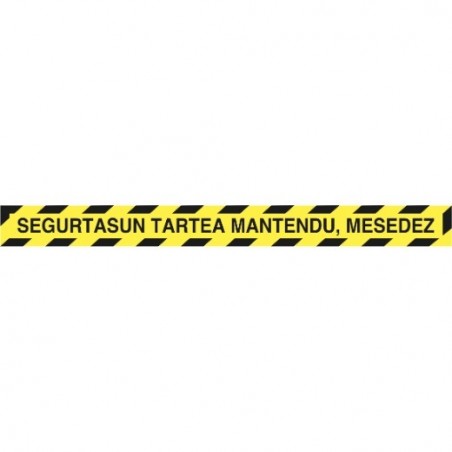 AMIG 24008  
 Señal informativa adhesiva 10080  
 1000 x 90 mm  
 PVC  
 Amarillo/Negro