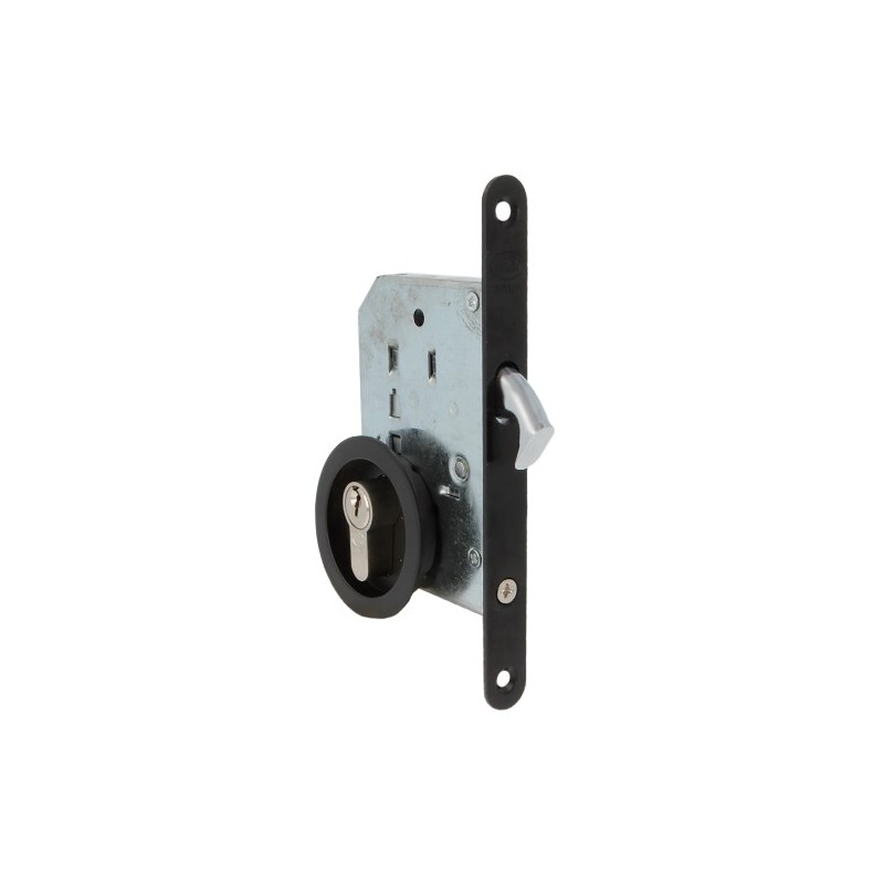 AMIG 24016  
 Cerradura kit 606  
 50 mm  
 Acero  
 Negro mate