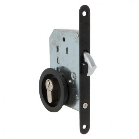 AMIG 24016  
 Cerradura kit 606  
 50 mm  
 Acero  
 Negro mate